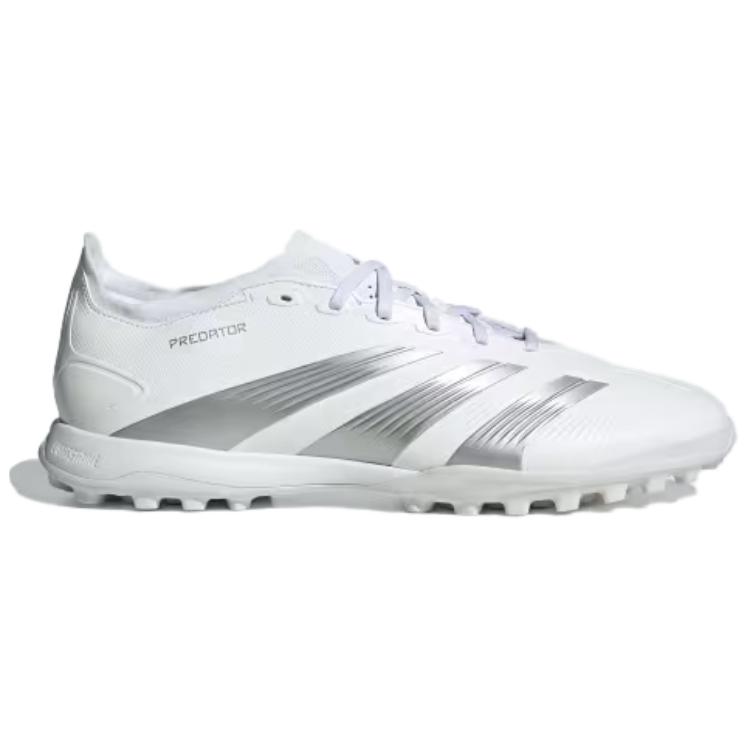 Adidas Predator 24 League Low Turf Cloud White Silver Metallic Grey Unisex Sneakers Grey-One IE2613