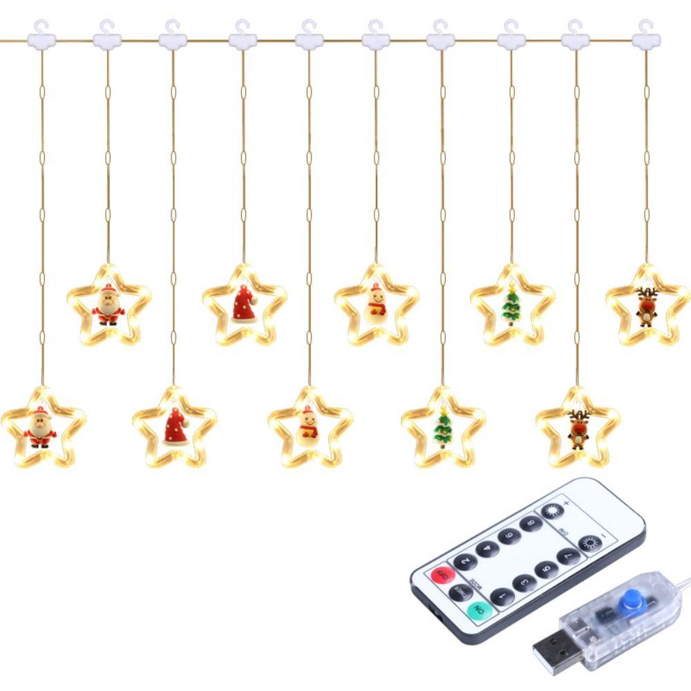 Flexibily Stars String Lights USB Powered Christmas Tree Lamp LED String Lights Christmas Tree
