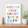 Формы алфавита Числа Дни Месяцы Образовательный Минималистичный Плакат для Класса Холст Живопись Настенные Картины Домашний Декор Детская Комната