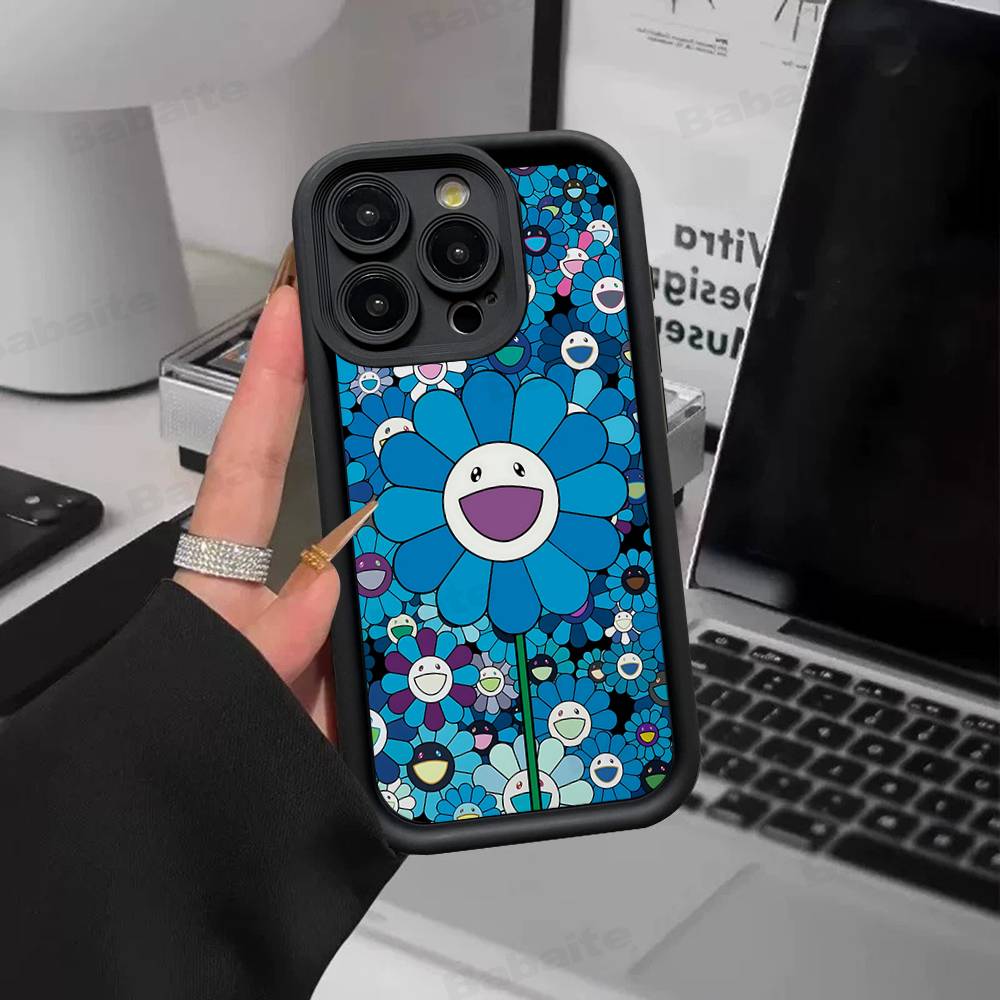 Чехол для телефона Art T-Takashi M-Murakami для iPhone 17 16 15 14 13 12 11 Air Plus Pro Max Мягкая задняя крышка