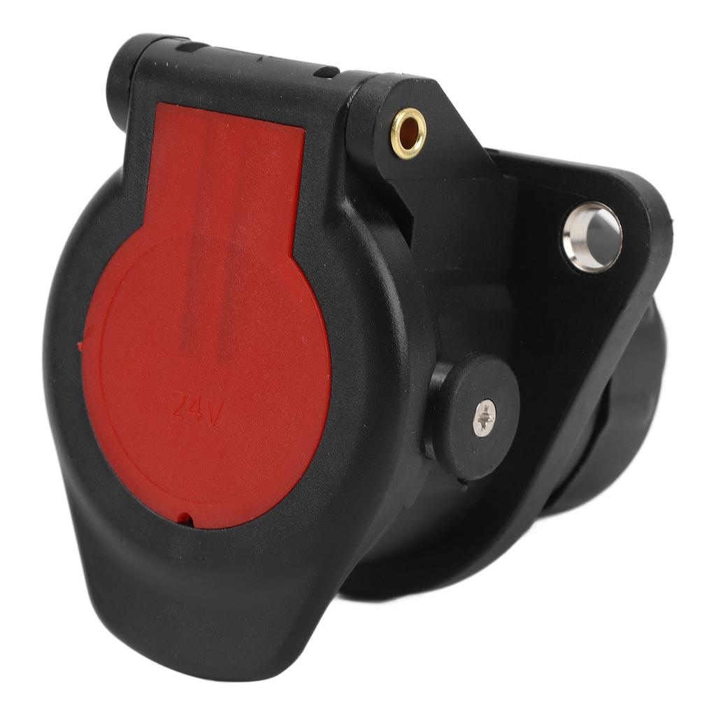 15pin Trailer Plug Socket 24V 15pin Trailer Connector Adapter Stable Performance for Boat RV Trailer Adapter Plug Socket