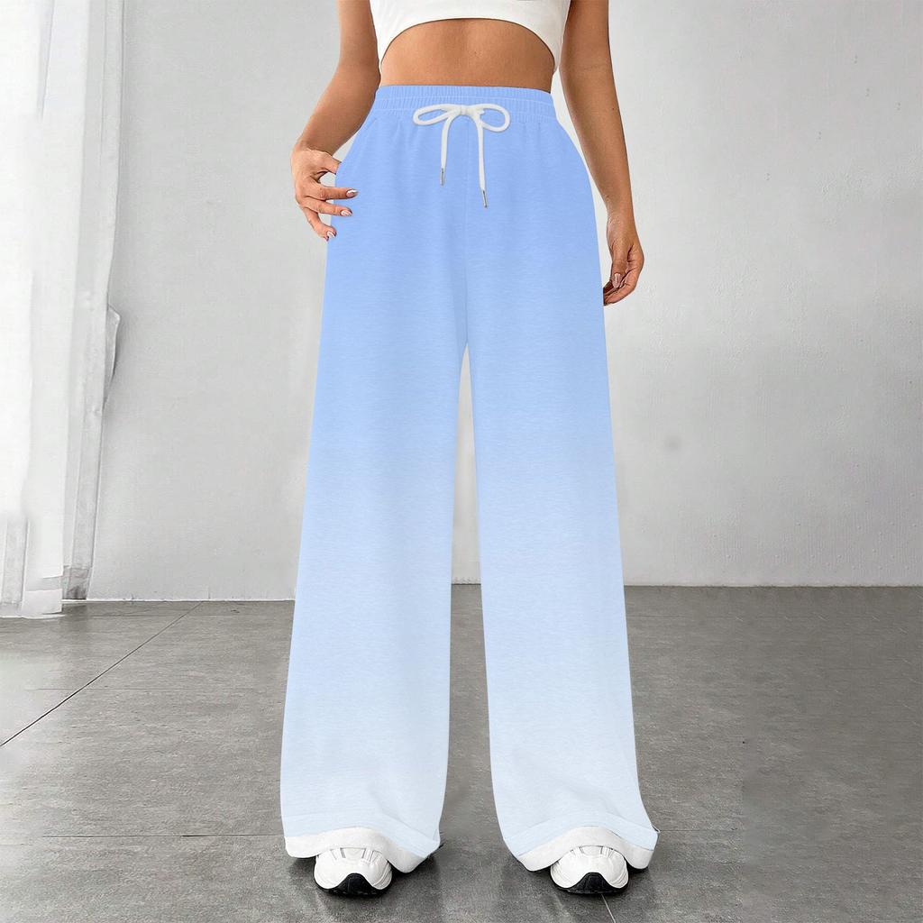 Женские модные свободные повседневные спортивные брюки с завязками на талии, повседневные брюки