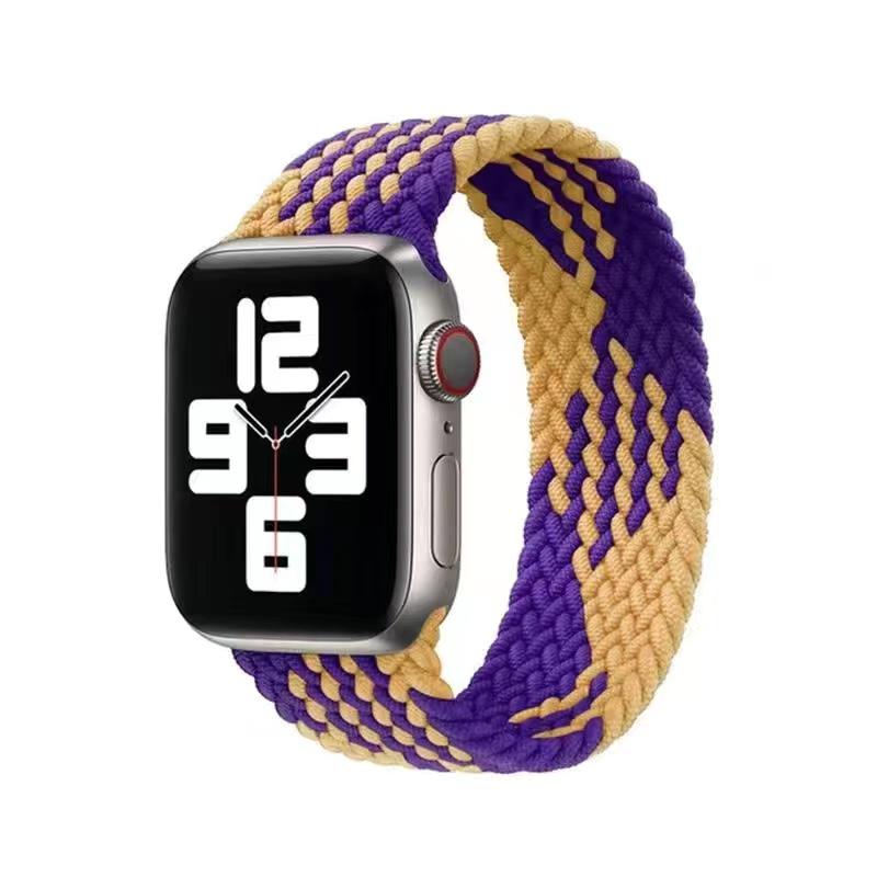 Плетеная петля Solo для Apple Watch Band 44 мм, 40 мм, 45 мм, 41 мм, 49 мм, 42 мм, 38 мм, эластичный браслет IWatch Series 7, 3 SE, 6, 8, ультра-ремешок для ремешка для наручных часов