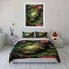 "Frog and Lotus Bed Set" Bedding Duvet Cover Set Duvet Cover Pillowcases (1 * Duvet Cover 2 * Pillowcases, without duvet insert)