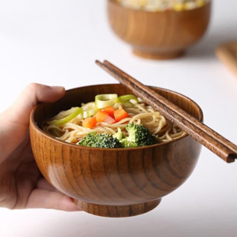 Натуральная обеденная миска из древесины зизифуса Huabeishi