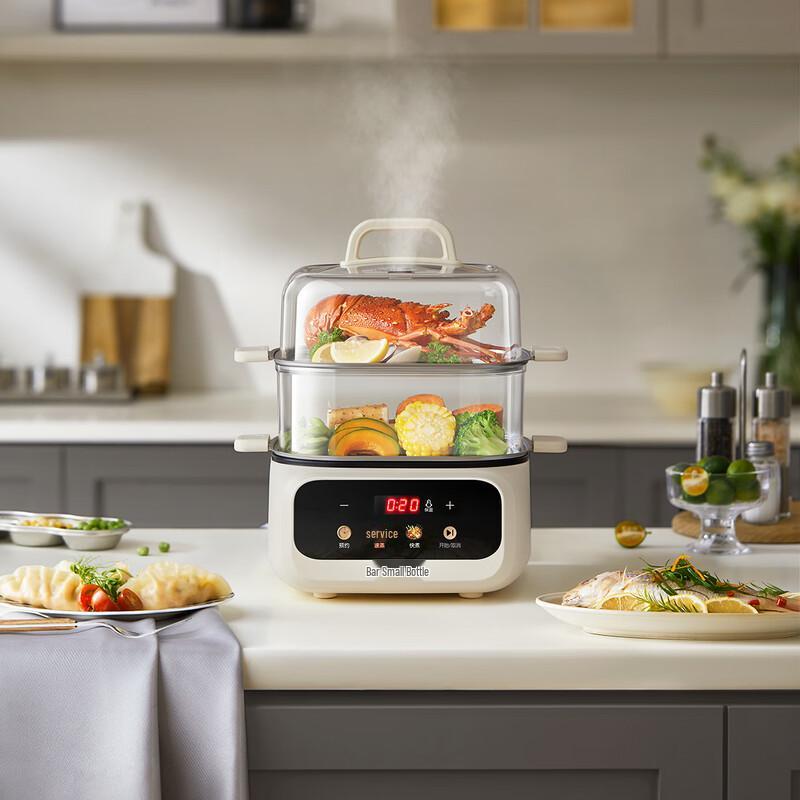 Bear Compact Multifunctional Electric Steamer with Timer CN plug (adapter included)
