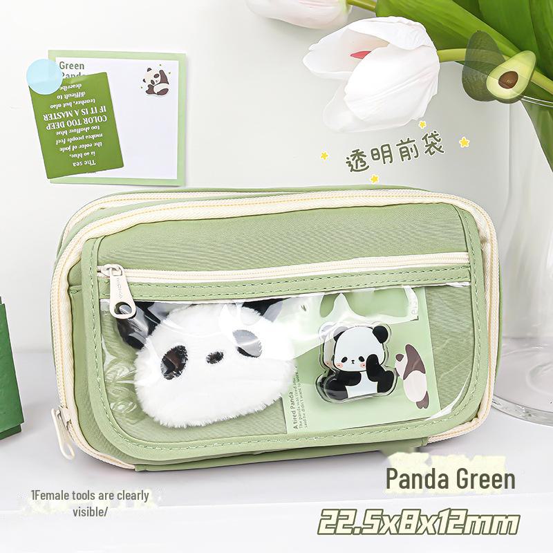 Вместительный многослойный пенал для школьников — креативный и простой дизайн для канцелярских принадлежностей для девочек