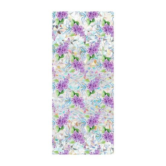 Цветочная витражная пленка для окон Лотос Ипомея Цветочная статическая наклейка на окно Снимаемая Декоративная Статическая наклейка Блокирующая УФ-излучение Наклейки для приватности для гостиной