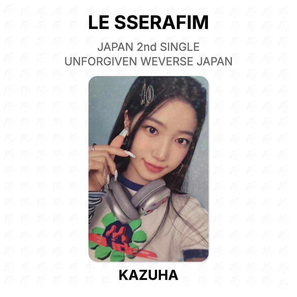 LE SSERAFIM ЯПОНИЯ 2-й СИНГЛ UNFORGIVEN WEVERSE JAPAN Официальная фотокарточка