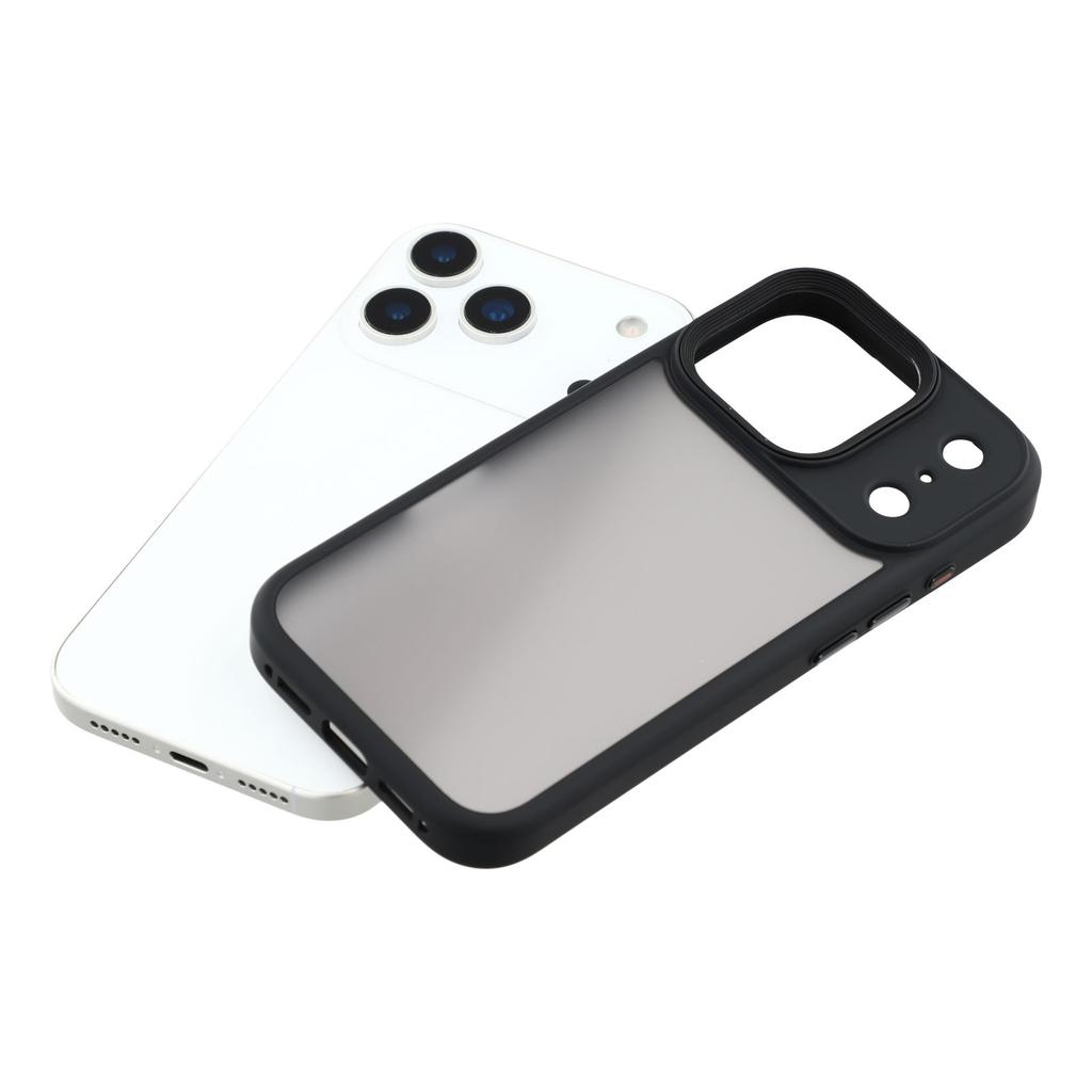 For iPhone 17 Pro Case Shockproof TPU+PC Phone Back Cover with Metal Buttons