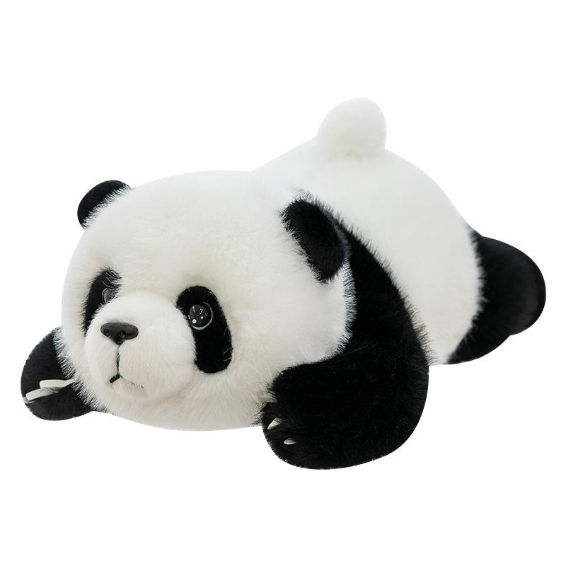 Cartoon Golden Eagle Party Style Panda Plush Toy Zoo Souvenir National Treasure Simulated Doll Home Pillow
