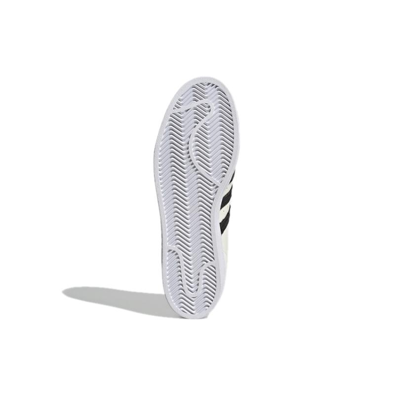 Adidas Оригинальные кроссовки Superstar 'Белые Черные Оранжевые' FU9530