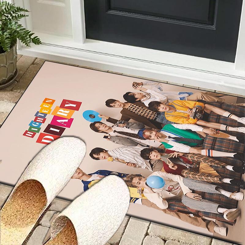 Kpop music Office Rug Chair Mat, Game Carpet, Suitable for Front Door, Bedroom, Living Room, Desk, Holiday Gift