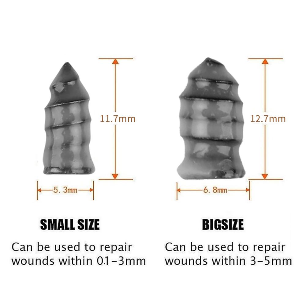 5-20pcs Tubeless Tyre Repair Rubber Nail Puncture Vacuum Tyre Quick Repair Tool Self Service Tire Repair for Car Trucks Motorcycle Scooter Bike