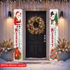 2pcs Christmas Cartoon Door Couplet 12x70.8in