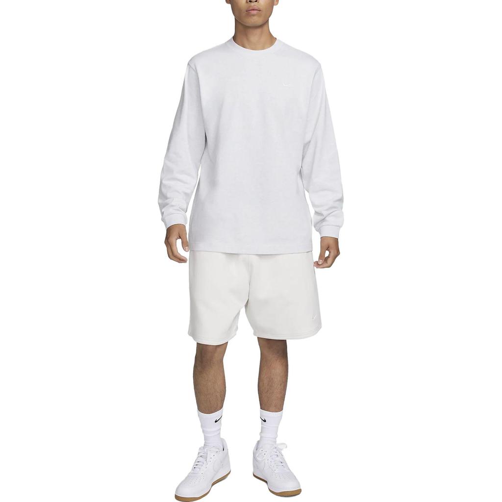 Nike SS23 Однотонная повседневная толстовка с круглым вырезом, мужская толстовка белого цвета DX0885-051