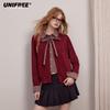 Women's Preppy Bow Peter Pan Collar Knit Cardigan