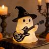 Funny Halloween Reading Lamp Resin Spooky Ghost Figurine Witch Desktop Figurine  Halloween Decor