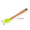 Pastry Mixing Mini Wooden Handle Kicthen Utensils Non-stick Cake Scraper Baking Tools Spatula Brush
