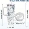 40oz Heat Transfer Blank Handled Tumbler  Drop Shipping  For Gift Packaging Company Blank Inventory Supply