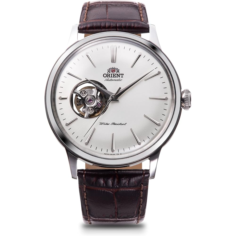 Orient Автоматические часы Bambino, Механические, С открытым циферблатом, RN-AG0005S, Мужские, Белый/Серебристый, с гарантией от отечественного производителя