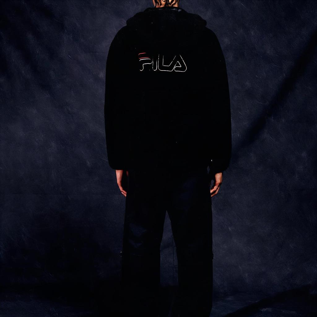 Fila Куртки Унисекс Черные С капюшоном Умеренные Другие FE2PLF5101XBLK