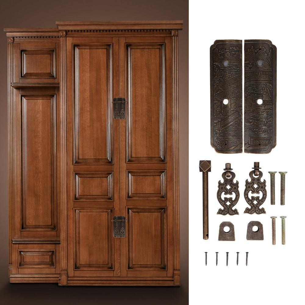 Vintage Bronze colored Cabinet Pull Handles High Hardness Beautifully Pendant Pulls Door Knocker Pull Handle Furniture Cabinet