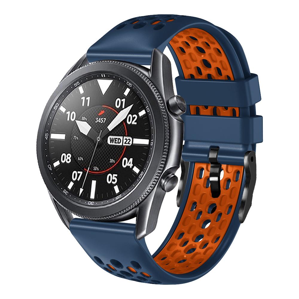 22-мм ремешок для Samsung Galaxy Watch 46 мм/Watch 3 45 мм / S3 SM-R760 SM-R770 SM-R840 SM-R800 Силиконовый браслет ремешок для часов