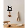 Vintage Farmhouse Wall Hooks with Coathooks, Entryway Pet Dog Organizer for Leash Towel Coat, Rustic Metal Decor for Living Room Bathroom Kitchen