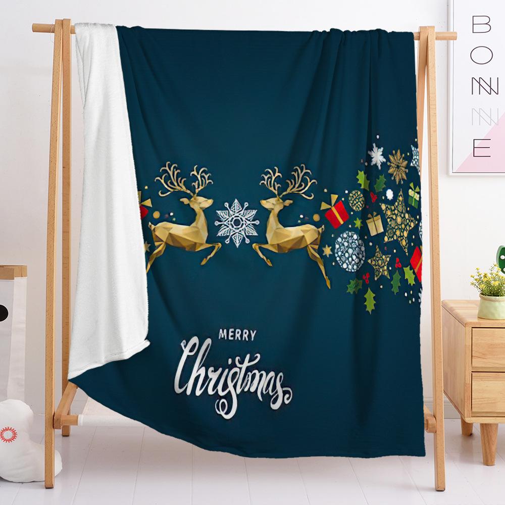 Фланелевое одеяло Одеяло для спальни Европейское и американское одеяло Одеяло на рождественскую тематику Универсальное для всех сезонов