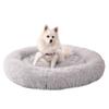 Long Plush Dog Bed, Pet Round Bed, Anti-anxiety Ped Bed Mat, Pet Bed Sofa Cushion For Small Medium Dog Calming Plush Pet Sofa