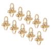 10Pcs Turn Lock Sturdy Durable Alloy Material Wide Classic Style Twist Lock Fastener for Bag Purse