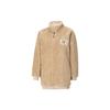 Logo Sherpa Warm Stand Collar Fleece Casual Jacket Women Jacket Light-Khaki 530293-12