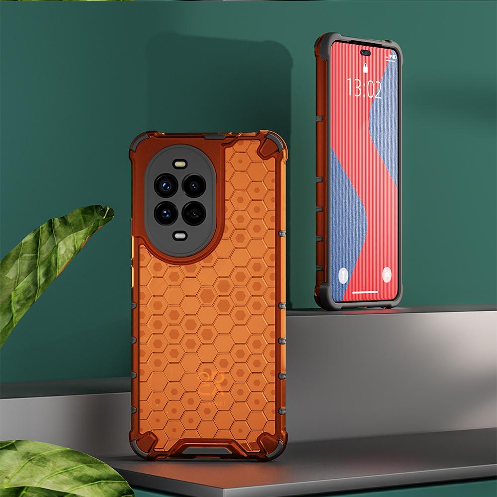 KEYSION Противоударный бронированный чехол для Huawei nova 13 Pro Мягкий силиконовый + прозрачный сотовый чехол для задней панели телефона Huawei nova 13