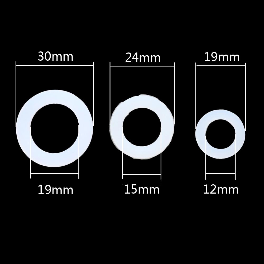 10 Pcs 1/2" 3/4" 1" Silicone Gaskets Garden Water Connectors Seal Rings Garden Hose Faucet O-Ring Leakproof Sealing Rings