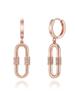 14K Fork Drop One-Touch Earrings (Gold Pin) ELGPEE439
