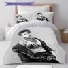 Hongjoong Pattern Bedding Home Decoration Birthday Gift ( 1 duvet cover + 2 pillowcase, without core),fan merchandise.