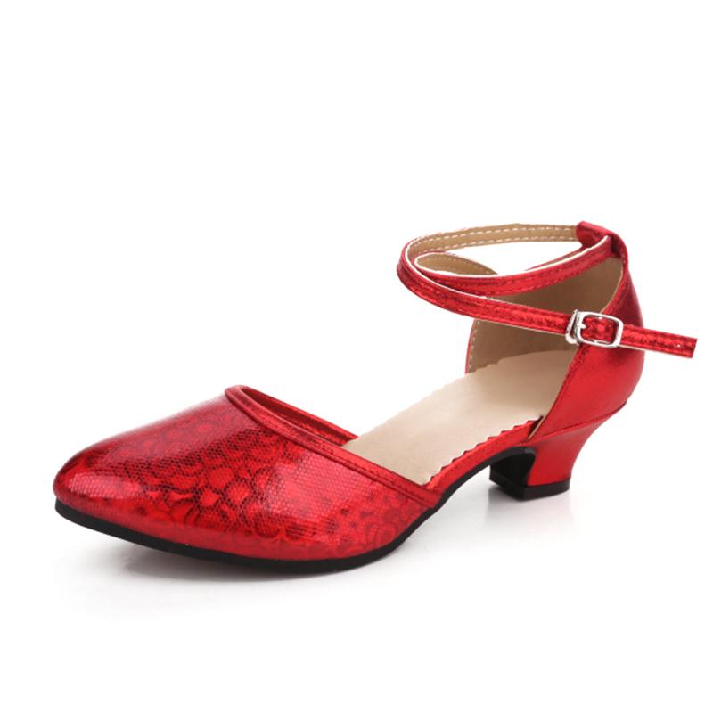 Модная женская обувь для латинских танцев с закрытым носком, танго, вальс, мамбо, румба, самба, мягкая подошва
