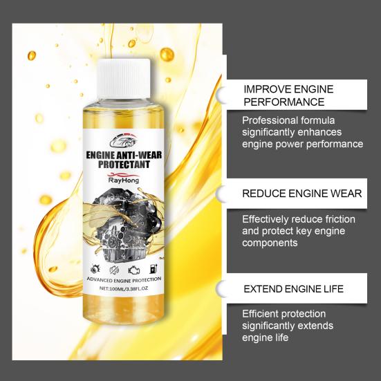 Engine Protectant Anti-Wear Additive Enhanced Performance Power Friction Protection Long-lasting Engine Oil Treatment