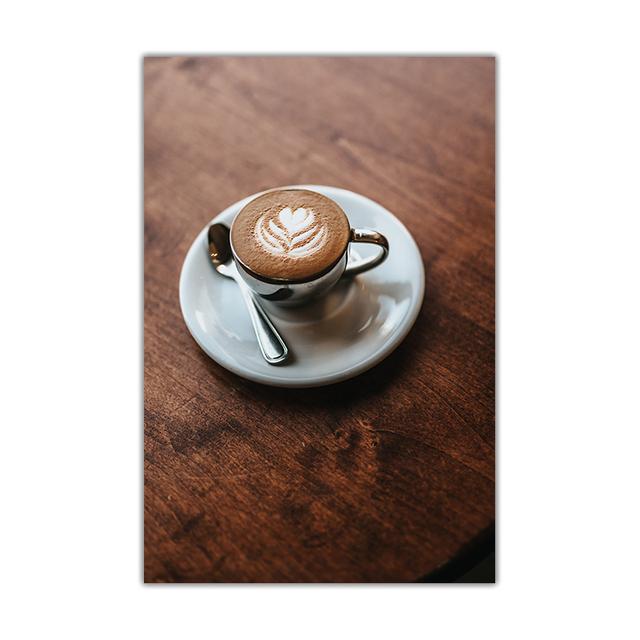 Плакаты с кофе, кухонная декоративная живопись, скандинавский декор для кафе, картины для столовой, настенные художественные принты на холсте, Cuadro, без рамки