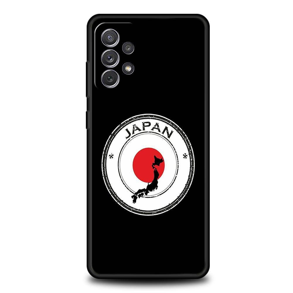 Чехол для телефона Samsung Galaxy A15 A13 A35 A55 A51 A71 A41 A31 A21S A03S A05 A17 A23 A25 A33 A53 A73 5G A07 4G Обложка Флаг Японии