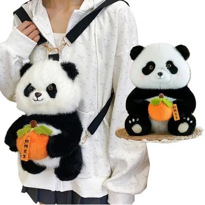 Kawaii Panda плюшевый рюкзак милый плюшевый кукла животное женская сумка через плечо меховая мягкая сумка для путешествий вечеринка женский подарок на день рождения