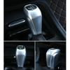 Fit For BMW X1 F48 2016-2019 ABS Silver Gear Shift Knob Shifter Lever Trim 1PCS