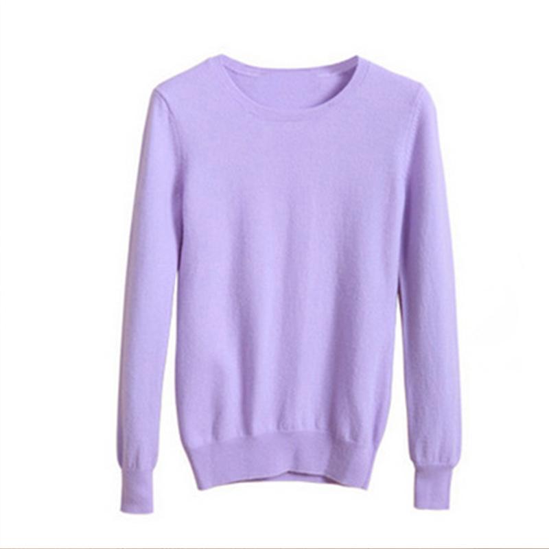 Женский уютный вязаный пуловер, свитер с круглым вырезом, нечеткий приталенный красный, черный свитер