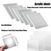 1 шт. 100x100 мм Двусторонняя матовая акриловая пластина Лист Для DIY фоторамок Световая коробка