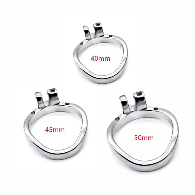 Men's Cage with Spikes Ring Cage Belt Cylinder Lock Color Silver Chastity