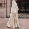 2023 Autumn/Winter European & American Thick Knit Loose Cardigan - Women's Long Sweater