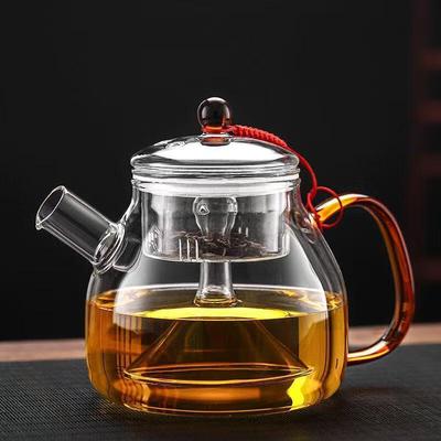 Жаропрочный стеклянный заварочный чайник для приготовления на пару