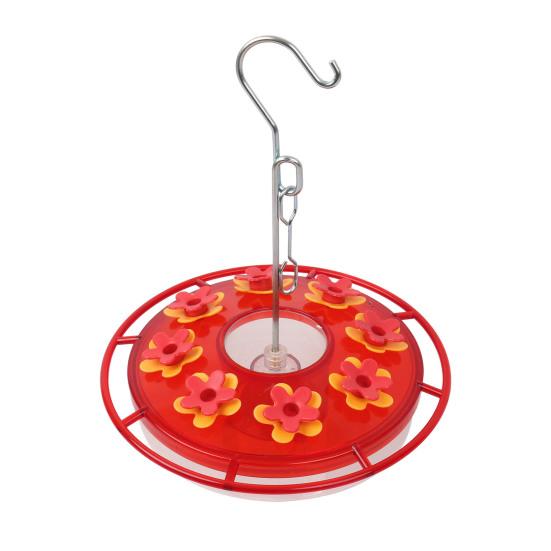 Кормушка для колибри 450 мл с насестом и портами для кормления, подвесная кормушка для диких птиц для декора сада и заднего двора