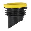 Toilet Flange Sealing Ring With Backflow Preventer,Waterproof Backflow Thickening Leakproof Toilet Seat Fittings,Suitable For Waste Pipes(Black)
